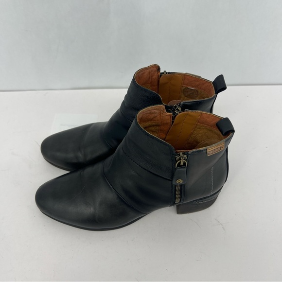 PIKOLINOS gray Black Ankle Booties with two Zippers - Picture 3 of 10